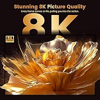 Vista 2 de Mini proyector, proyector de video portátil H5 con WiFi y Bluetooth, proyector de películas compatible con 8K con sistema Android, corrección