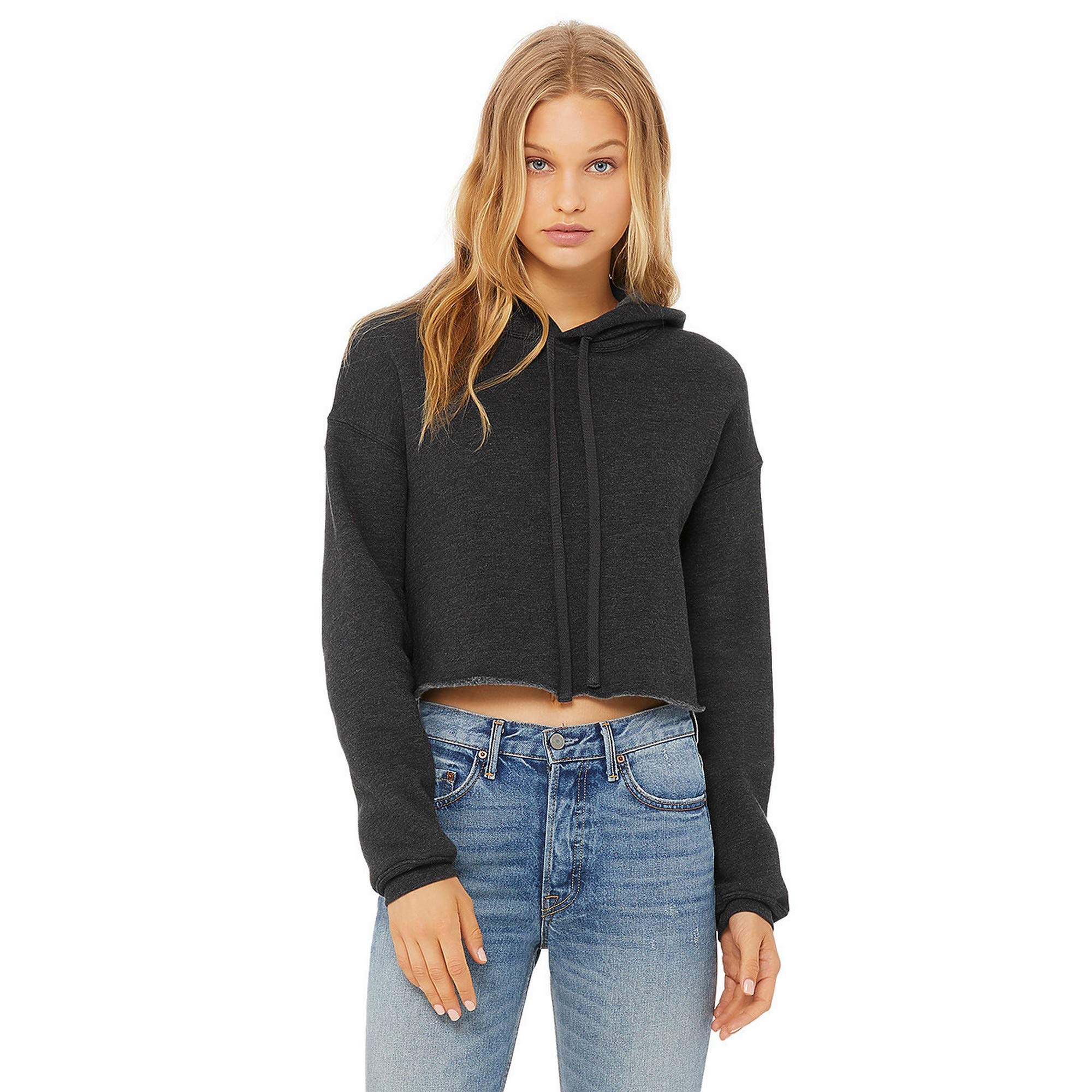 Bella Canvas Kobiety/damska bluza z kapturem z nadrukiem polarowym