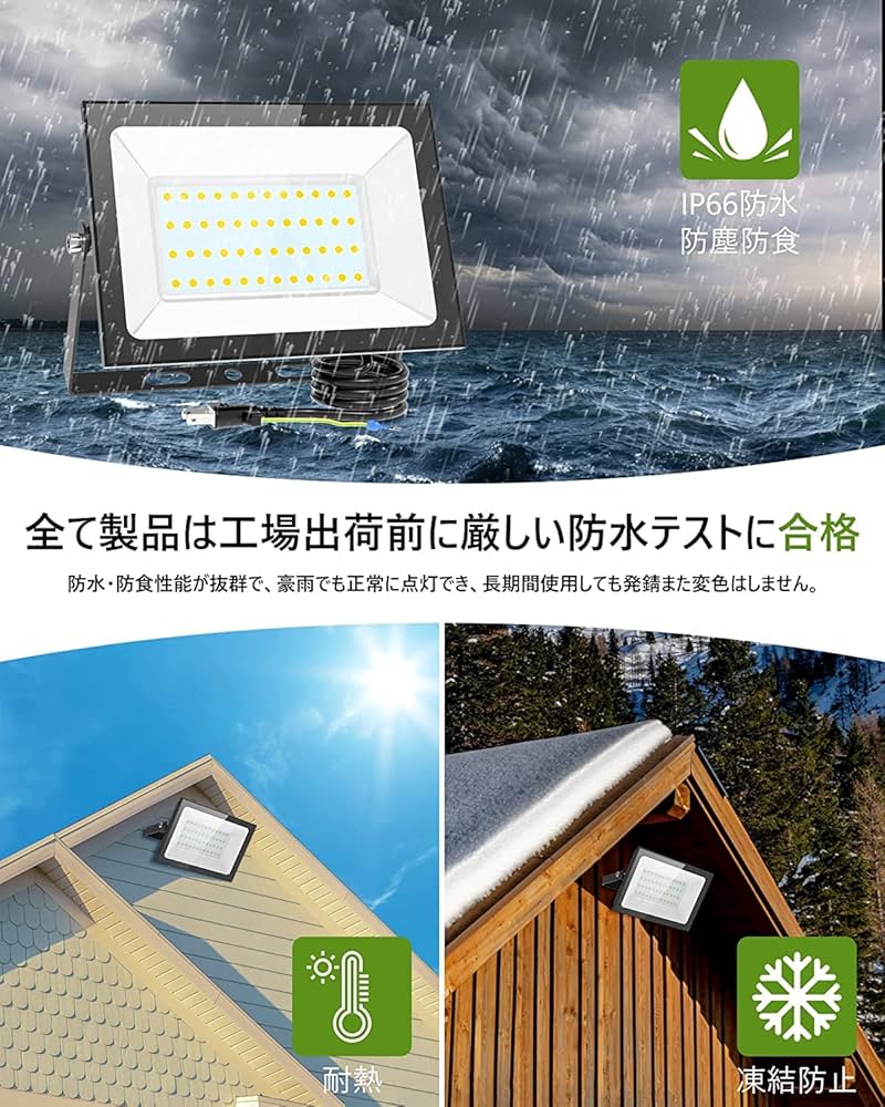 MORSEN 投光器 80W 2セット led 10000ML 6500K 極薄 Amazon.co.jp: MORSEN 投光器 80W 2セット led 10000ML 6500K 極