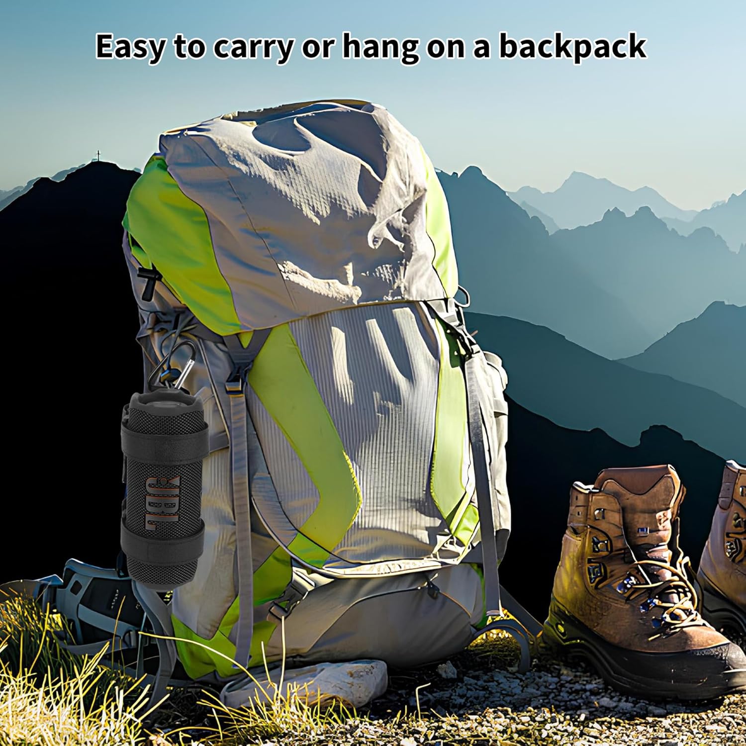 Portable Speaker Mount for Golf Cart Railing Bike or Boat, Waterproof Outdoor Adjustable Strap for Most Speakers (Black) - Image 8