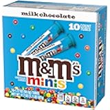M&M's Minis Milk Chocolate Candy Tubes - 10 Ct Bulk Box
