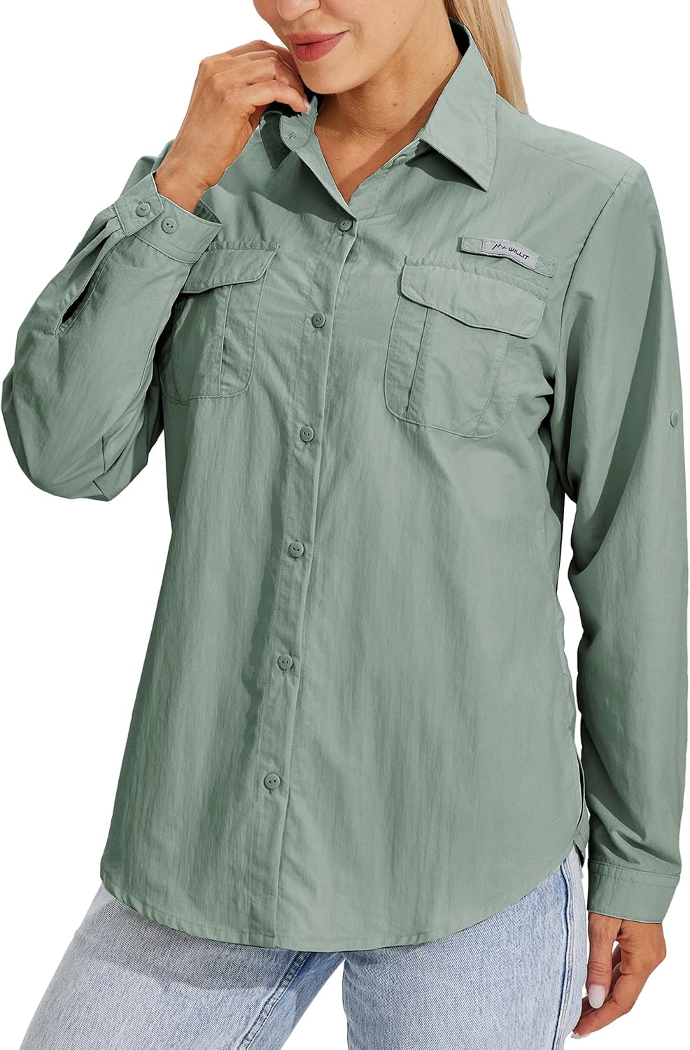 Willit Women's UPF 50+ Sun Protection Shirts Long Sleeve Fishing Shirts SPF Quick Dry Hiking Outdoor Shirts
