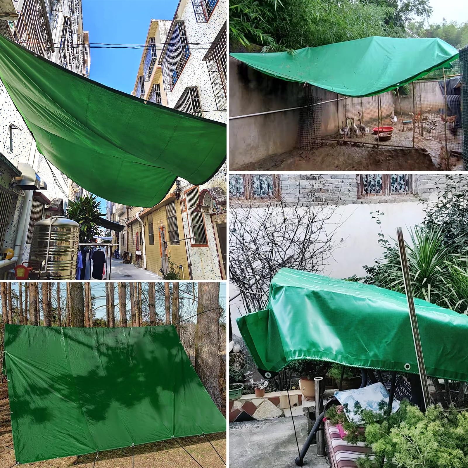 Bâche imperméable – Bâche de sol robuste en PVC de 0,4 mm d'épaisseur, auvent imperméable pour usage industriel et commercial