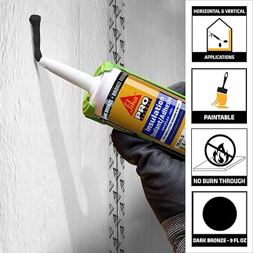 Vista 7 de Sika Sellador y adhesivo de aislamiento flexible, color blanco