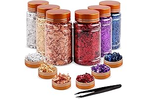 6 Kinds of Gold Flakes for Brilliant Resin Art Projects