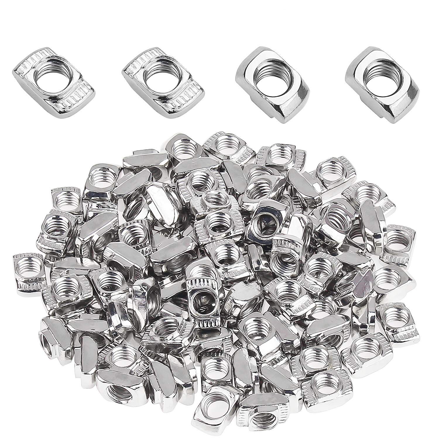 PATIKIL M8 Sliding T Nuts, 30 Pcs Hammer Head Fastener Nut Thread T Slide Drop In Nuts For European Standard 4040 Series 8 Mm T-Slot Aluminum Extrusion Profile