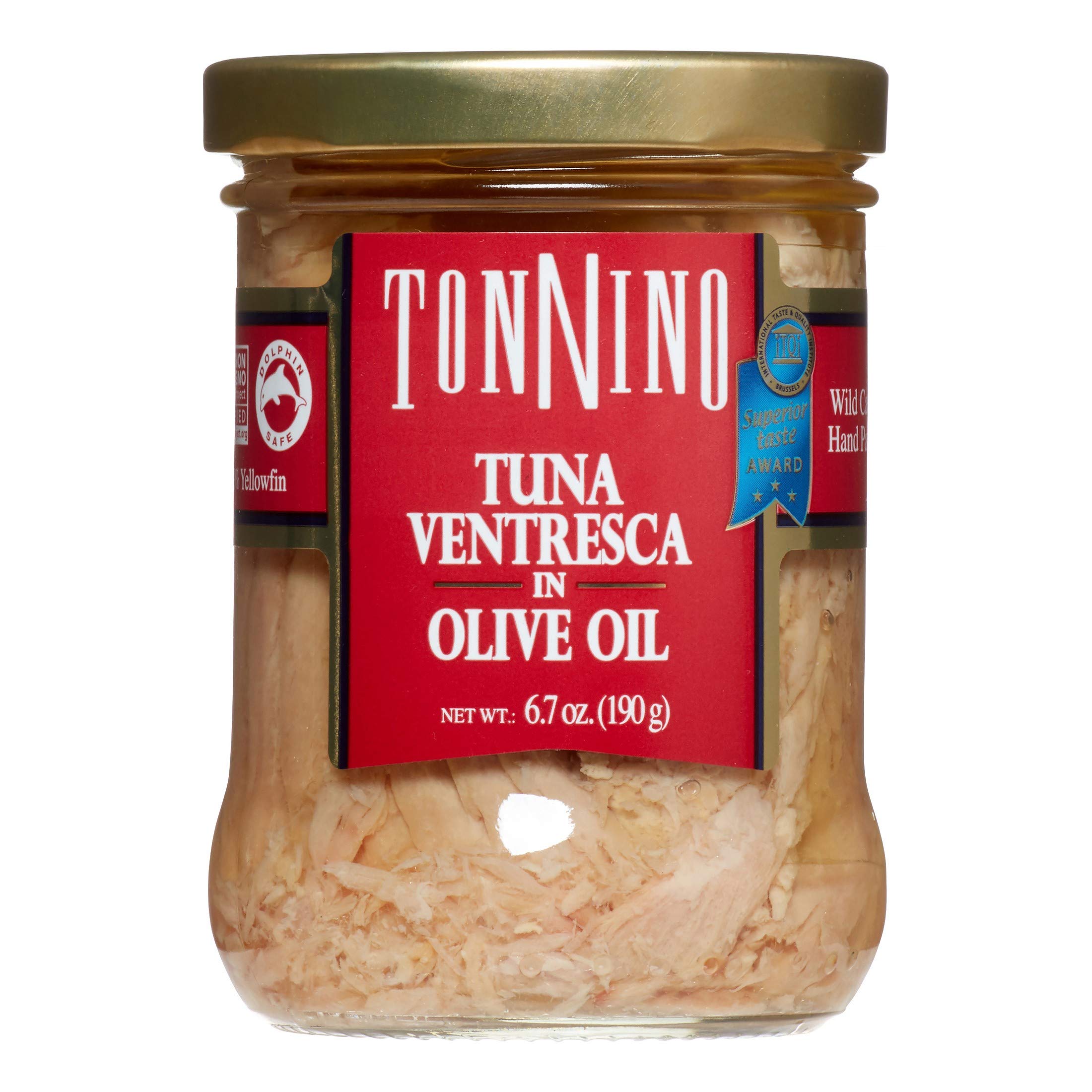 Tonnino Ventresca Tuna in Olive Oil 6.7 oz. Jars (Pack of 2)