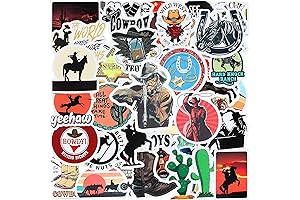 50 Pcs Western Stickers: Express Yourself with the Spirit of the Wild West