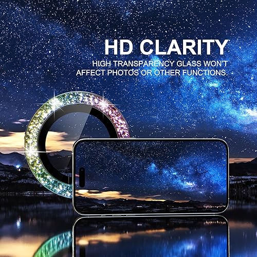 Miniatura 5 de Choiche Protector de lente de cámara compatible con iPhone 15 ProiPhone 15 Pro Max, protector de lente de cámara, protector de pantalla de vidrio