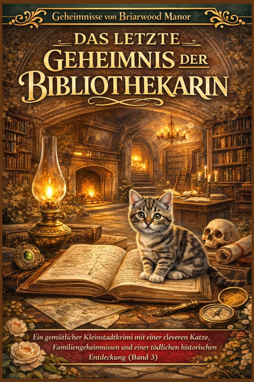 DAS LETZTE GEHEIMNIS DER BIBLIOTHEKARIN: Ein gemütlicher Kleinstadtkrimi mit einer cleveren Katze, Familiengeheimnissen und einer tödlichen ... (Band 3) (Geheimnisse von Briarwood Manor)
