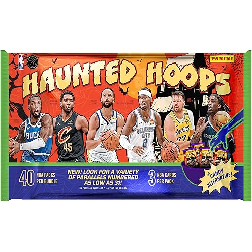 Panini Haunted Hoops Halloween Treat Packs – Official NBA Halloween Trading Cards – Spooky Limited Edition – Great for Trick-or-Treaters & Collectors