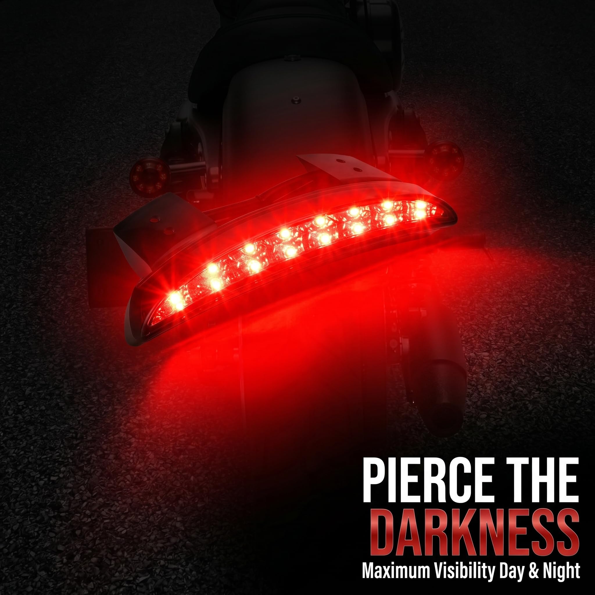 Ankia Motocyklowe tylne światło LED Fender Edge hamulec oświetlenie tablicy rejestracyjnej Running Light kierunkowskaz do Harley Sportster XL883 XL1200