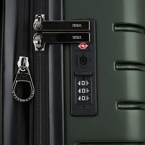 Miniatura 8 de Traveler's Choice Archer - Maleta de policarbonato de lado duro, Verde, Equipaje de mano, 21 pulg.