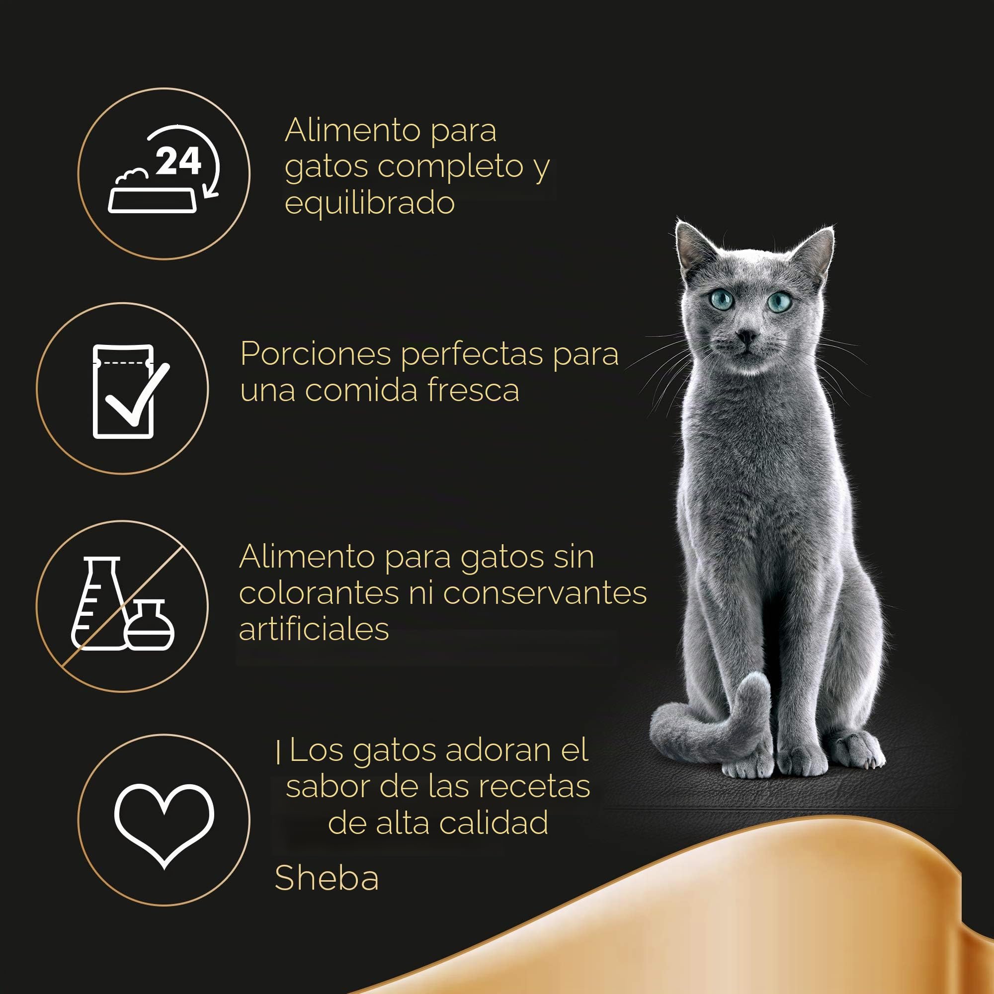 Sheba Délice Gourmands Tokio - Comida húmeda para Gatos con atún y salmón, 12 Paquetes con 6 Bolsas de 50 g, Total 72 bolsitas