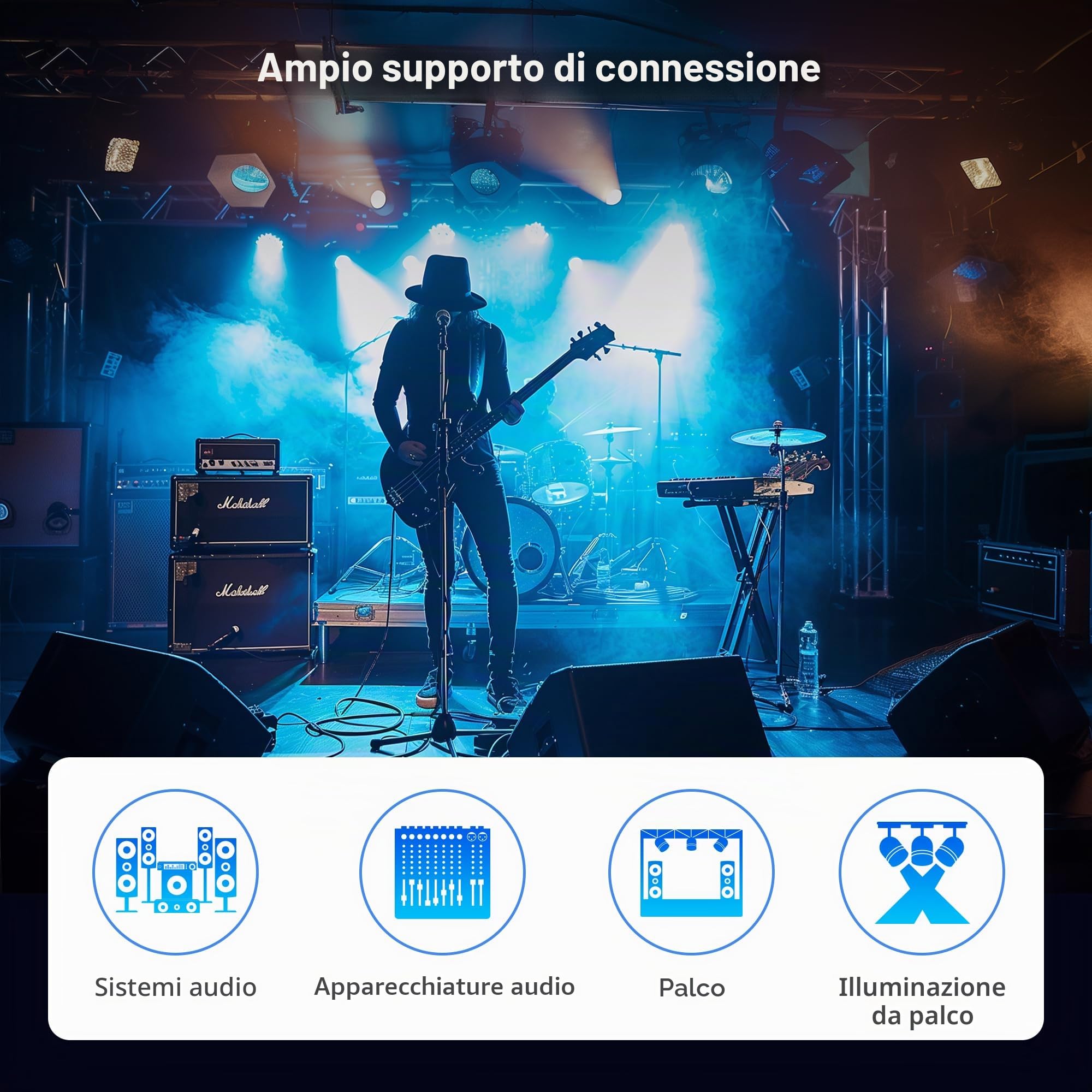 Cable Matters Cavo Ethernet schermato Cat6 compatibile con connettori RJ45 EtherCON in nero, 9,1 m, per applicazioni audio e video professionali e di rete