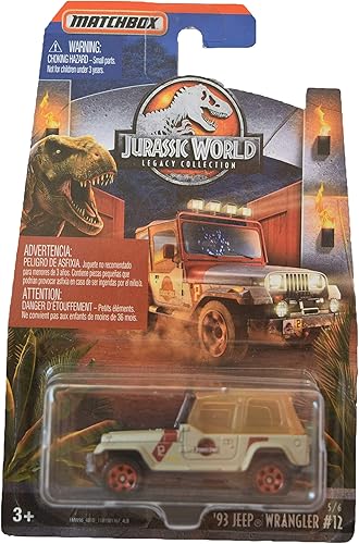 Matchbox '93 Jeeps Wrangler, Jurassic World Legacy Collection #12 56