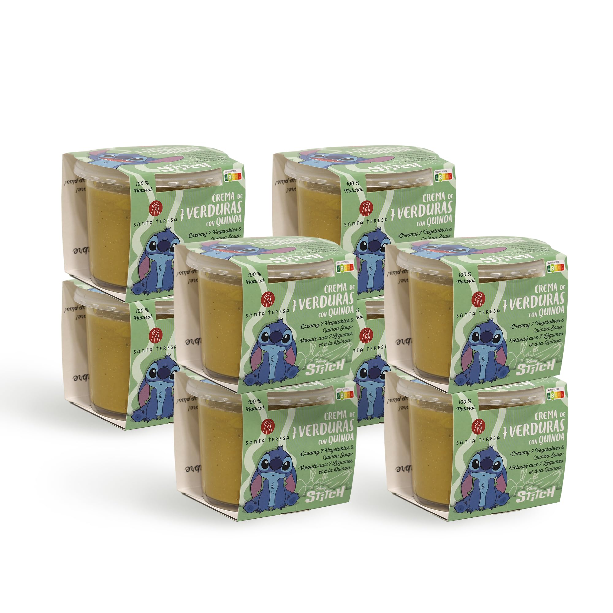 Santa Teresa Pack 8 Tarrinas Crema 7 Verduras con Quinoa Disney 280g Sin Gluten Sin Lactosa