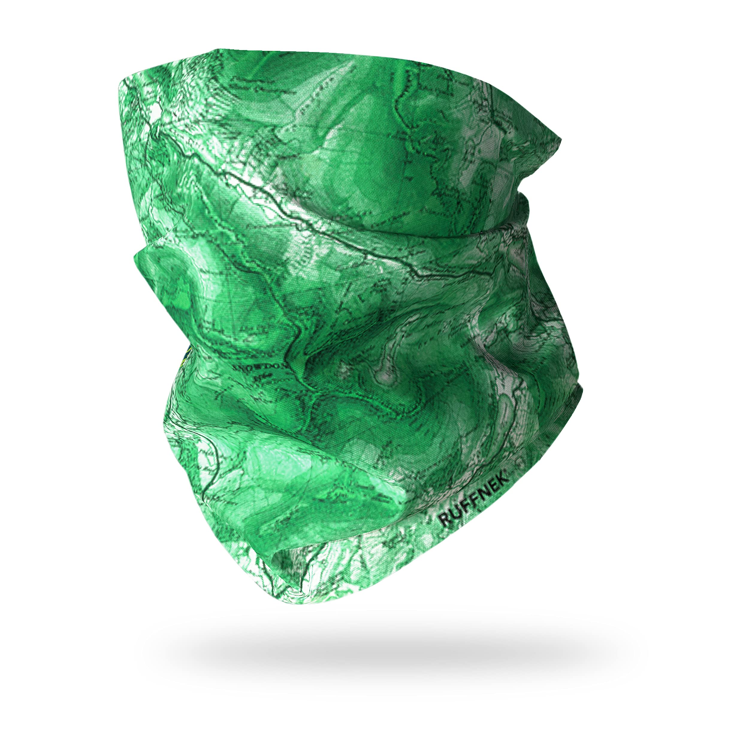 Ruffnek SNOWDON/Yr Wyddfa MAP NATIONAL THREE PEAKS Multifunctional Headwear Neck warmer/Snood tube - Walking, Hiking, Trail Running - Men, Women, One Size