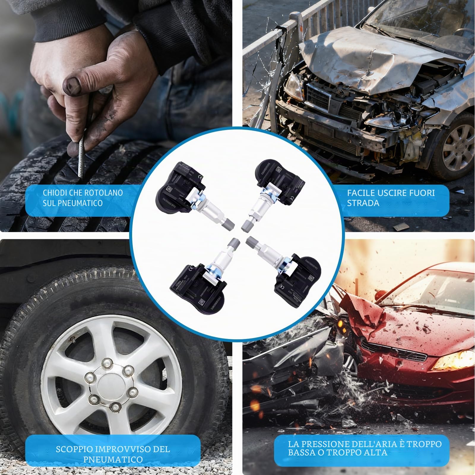 4x RDKS TPMS Sensore di Pressione dei Pneumatici 433 MHz Sensori di Pressione dei Pneumatici Auto di Ricambio per 1er 2er 3er 4er F20 F21 F22 F23 F30 F31 F34 F35 F36 F45 F46 F80 F87 Numero di