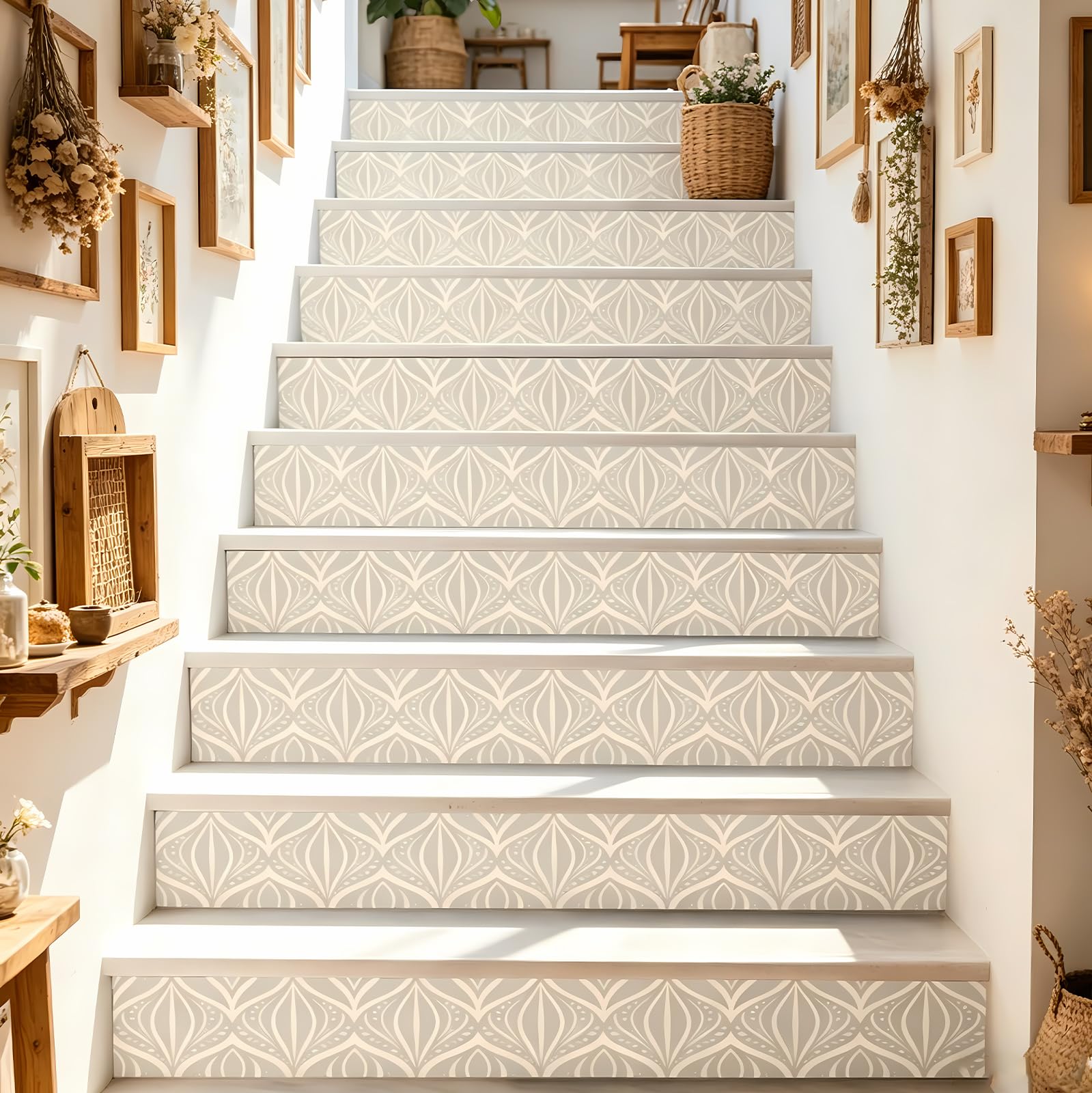Pegatinas para escaleras PLIGREAT autoadhesivas para renovar peldaños viejos sin hacer obras
