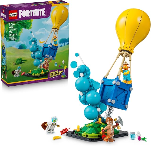 LEGO Fortnite Supply Laisser tomber - Construire un jouet pour les garçons & Filles, Âges 10+ - Jouet fortnite pour enfants - Cadeau pour les joueurs - Modèle détaillé - 77080