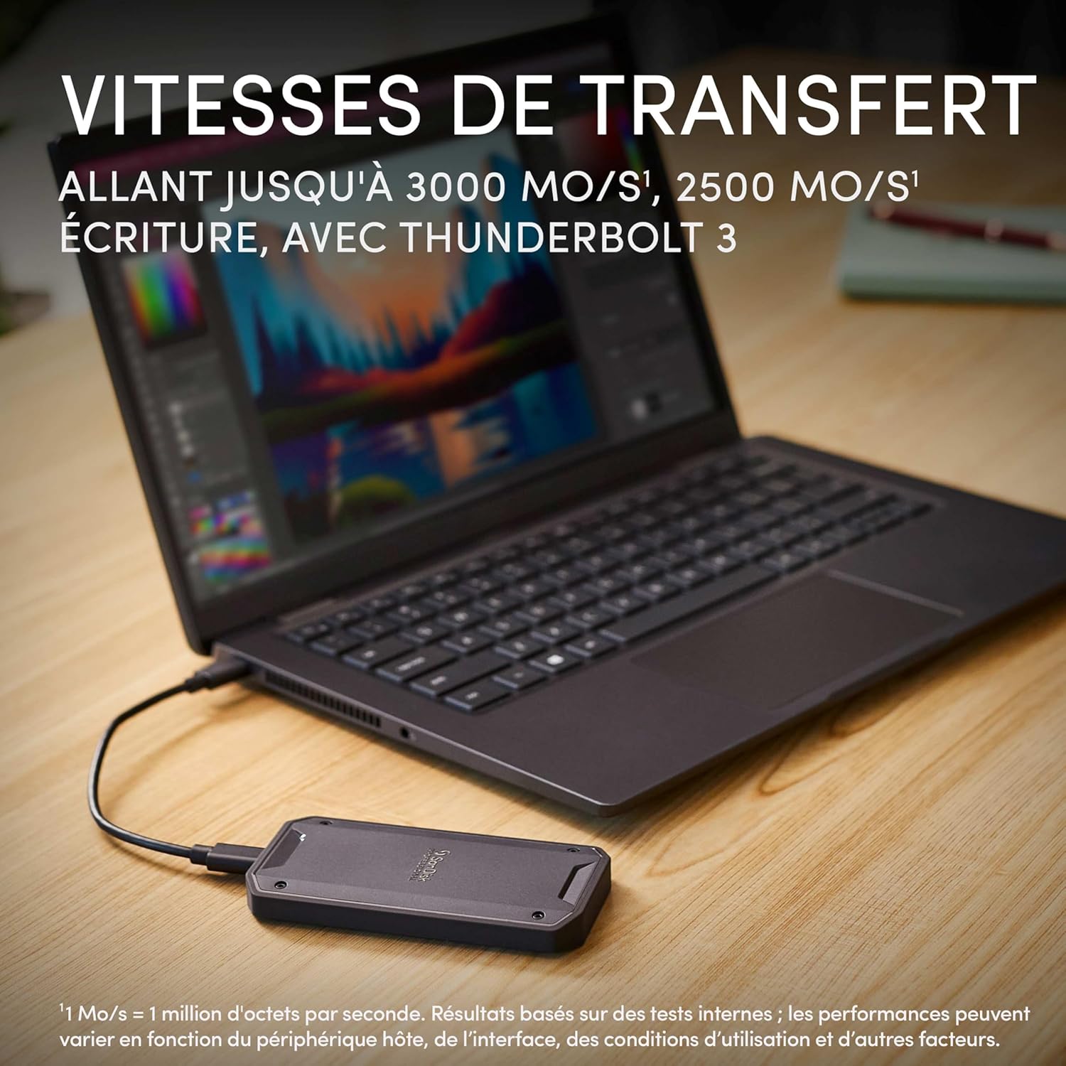 SANDISK Professional 2TB PRO-G40 SSD - Up to 3000MB/s, Thunderbolt 3 (40Gbps), USB-C (10Gbps), IP68 dust/Water Resistance, External Solid State Drive - SDPS31H-002T-GBC1D [exFAT Version]