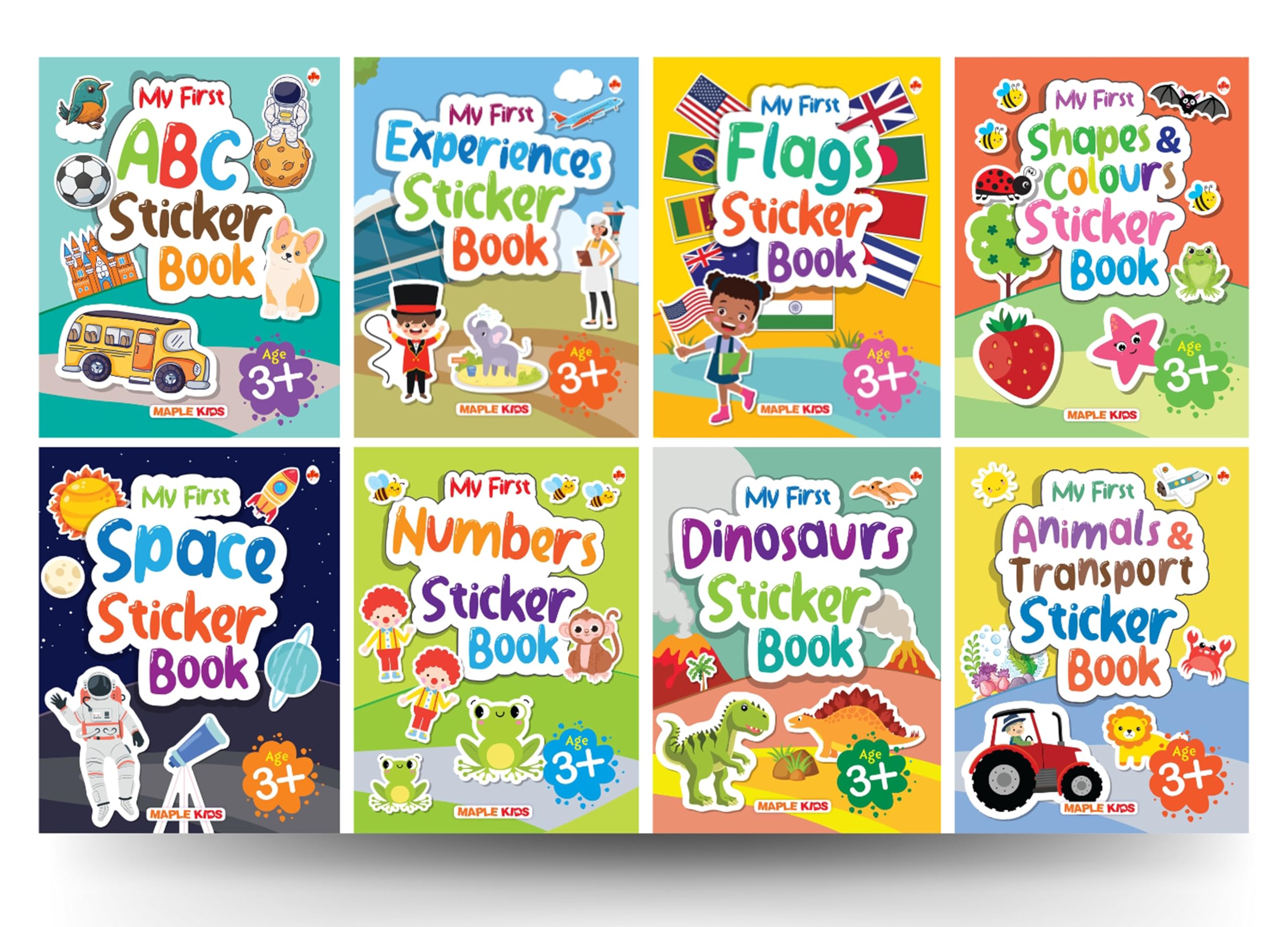 Buy My First Sticker Books (Set of 8 Books) - Alphabet, Numbers