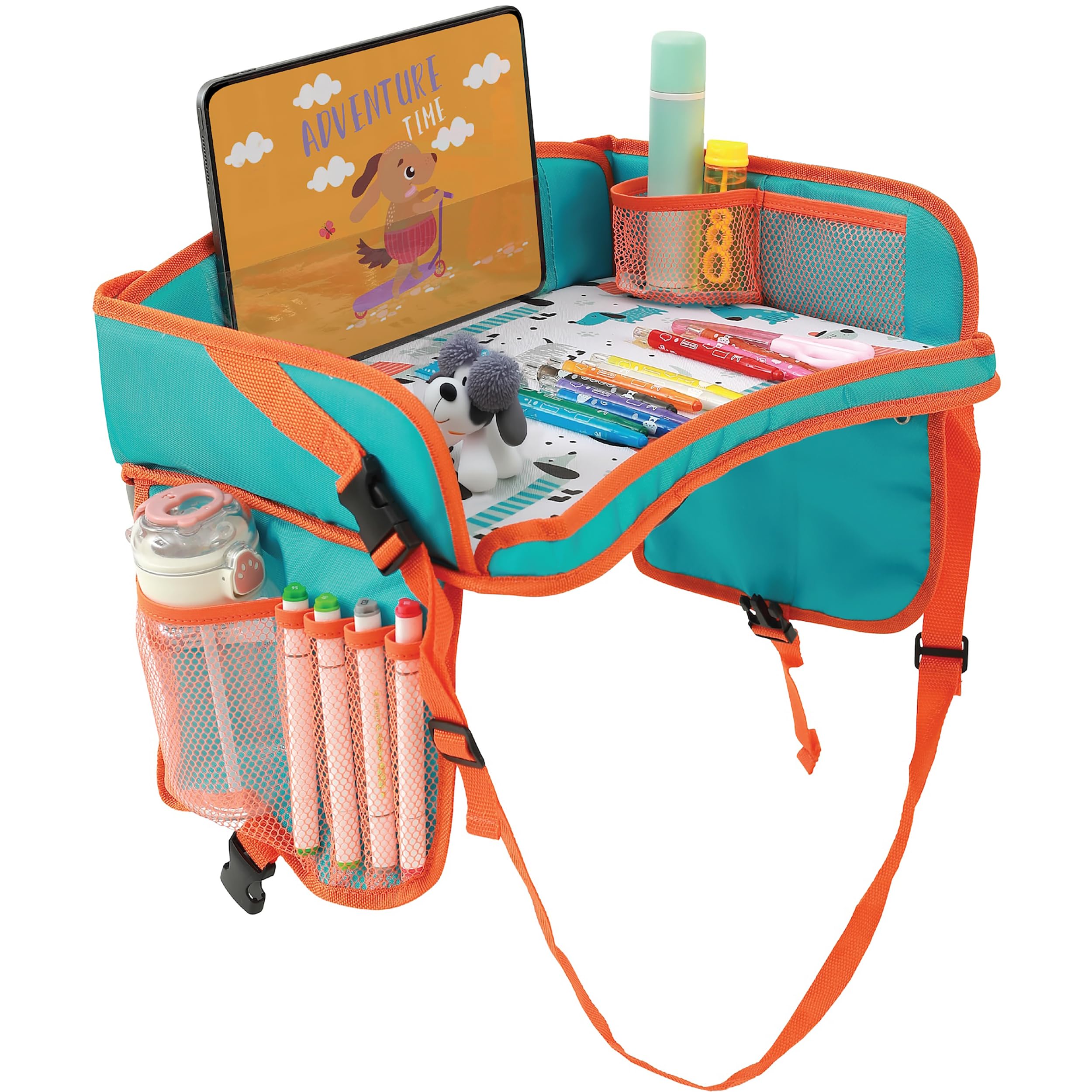 EcoZen Lifestyle Dog Pattern Travel Tray for Car Seat & Lap Desk ...