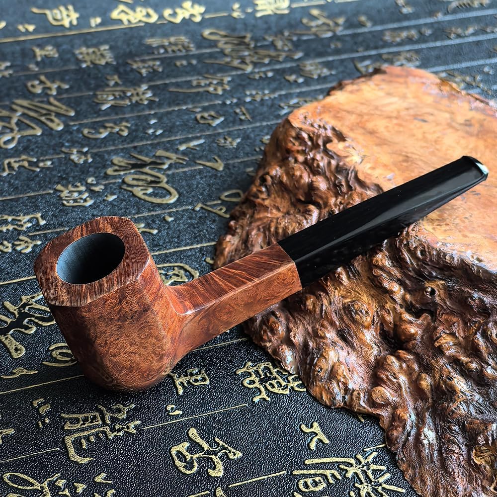 Hugestone Tobacco Pipe for smoking, Mediterranean Briar Pipe, 3mm, Hand Made (Cumberland)