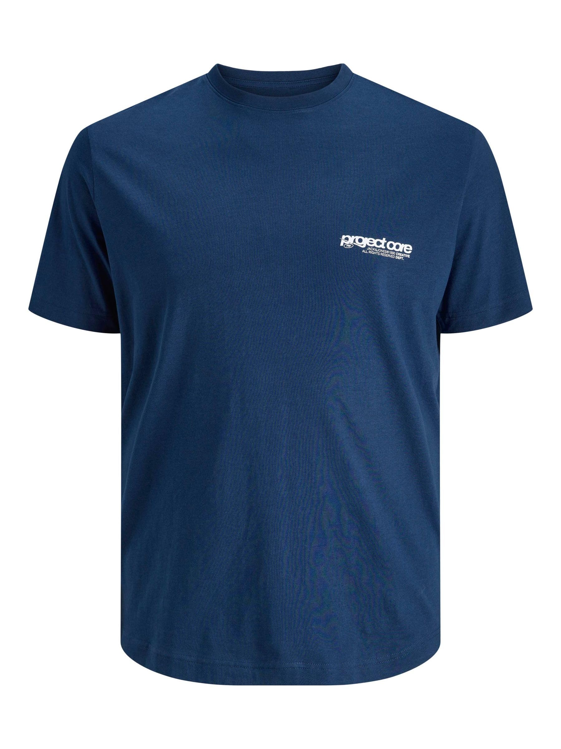 JACK & JONES Herren Male T-Shirt Plus Size Rückenprint T-Shirt Jjeurban Edge Studio Tee Ss Sn Pls (1er Pack)