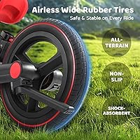 Vista 7 de Bicicleta para niños de 18 meses a 5 años, bicicleta de empuje 6 en 1 con ruedas y pedales de entrenamiento, bicicleta de equilibrio para niños