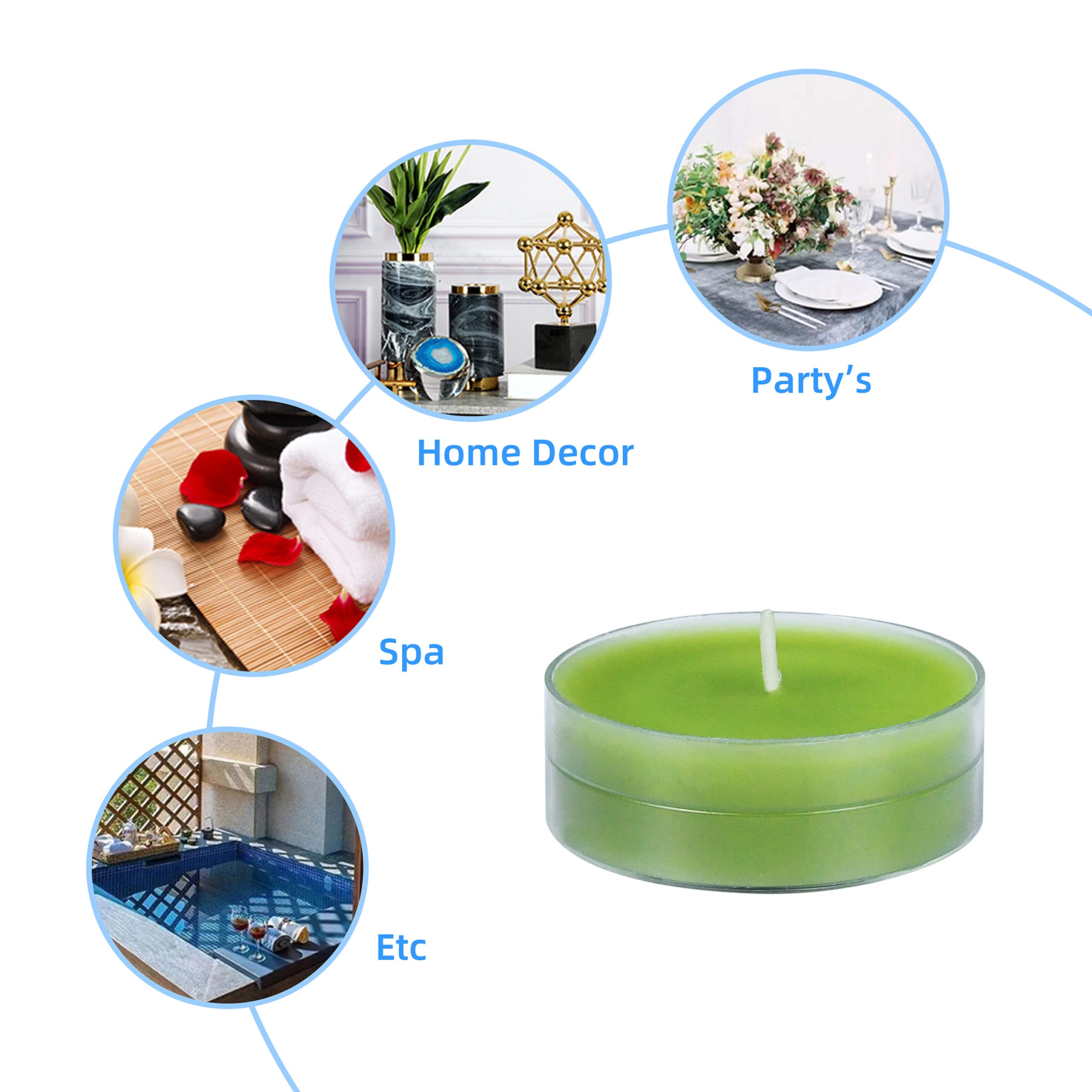 Amazon.co.jp: Zest Candle ティーライトキャンドル 12個 メガ 特大