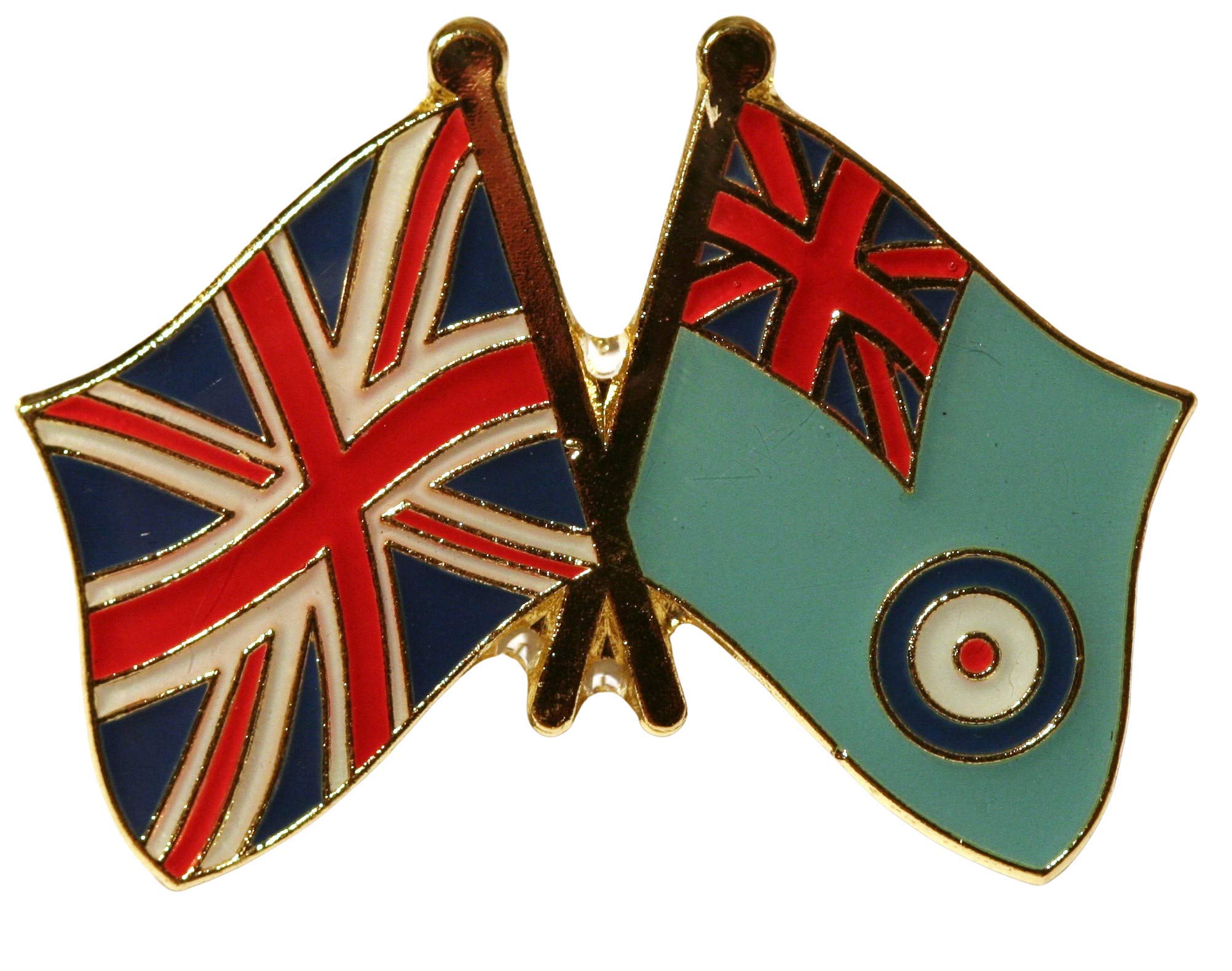 UK & RAF Friendship Flag Pin Badge
