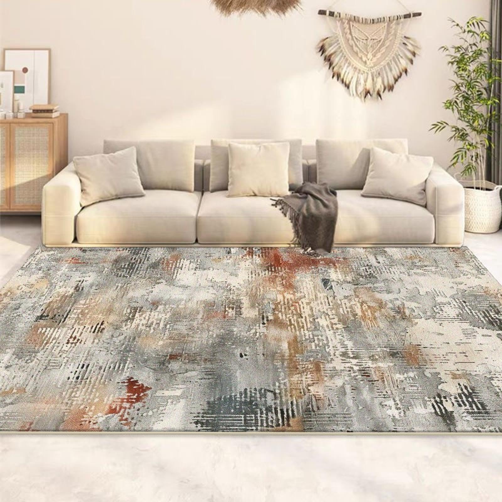 Tapis abstrait grand tapis de sol lavable en flanelle 60 x 90 cm