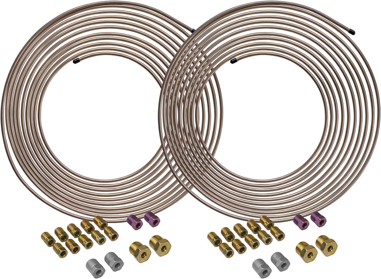 Tandem Axle Trailer Brake Line Kit 20ft With Flexible