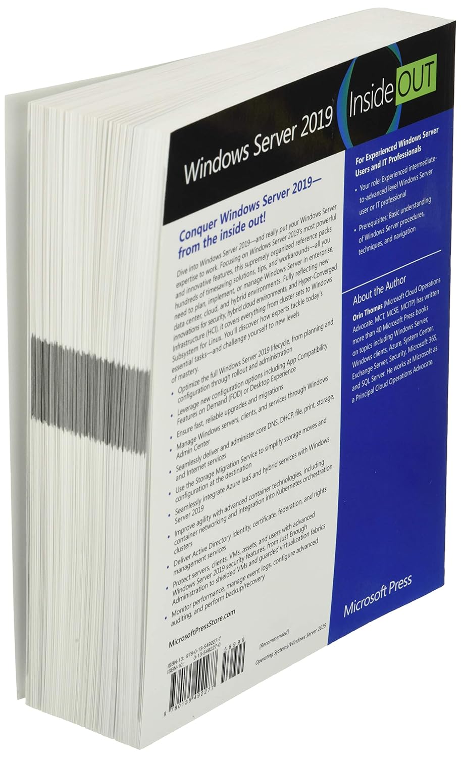 Windows Server 2019 Inside Out      1st Edition