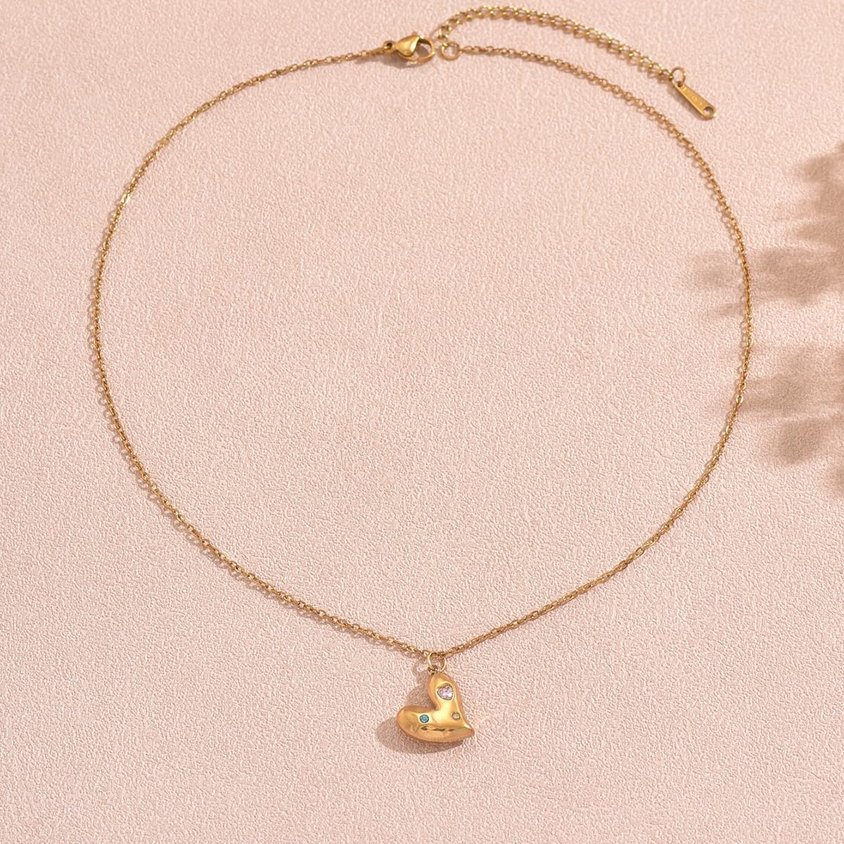 3 Piece Necklace Set for Women, Stainless Steel 18K Gold Plated Layering Necklaces, Chunky Bead & Pendant Choker Chain, Stackable Gift for Her - Image 7