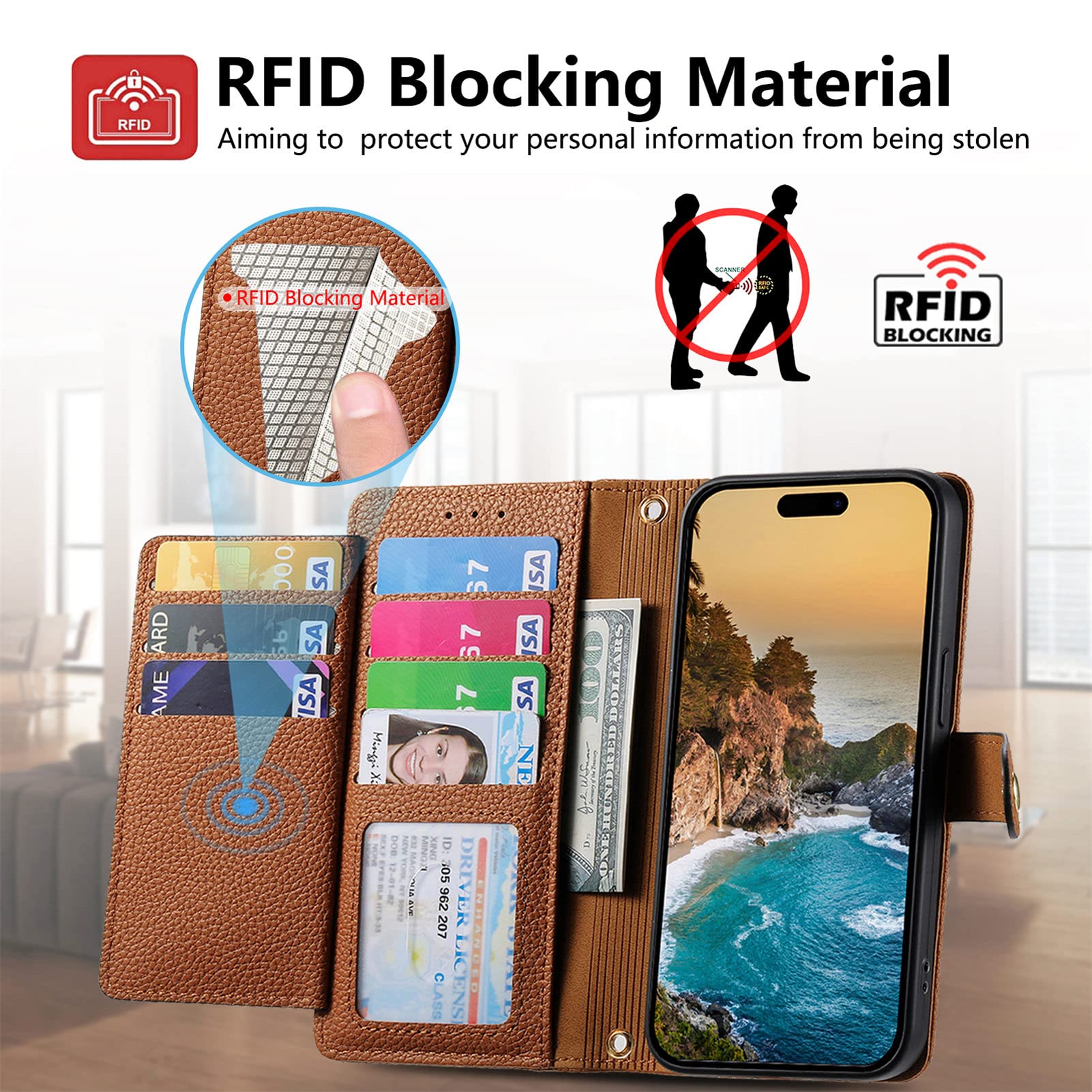 Cover per Huawei Nova 9 SE Etui Custodia, con Slot per Schede
