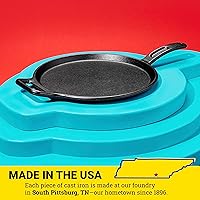 Vista 6 de Lodge BOLD Plancha de Hierro Fundido Sazonado de 12 Pulgadas, Utensilios de Cocina de Diseño Vanguardista