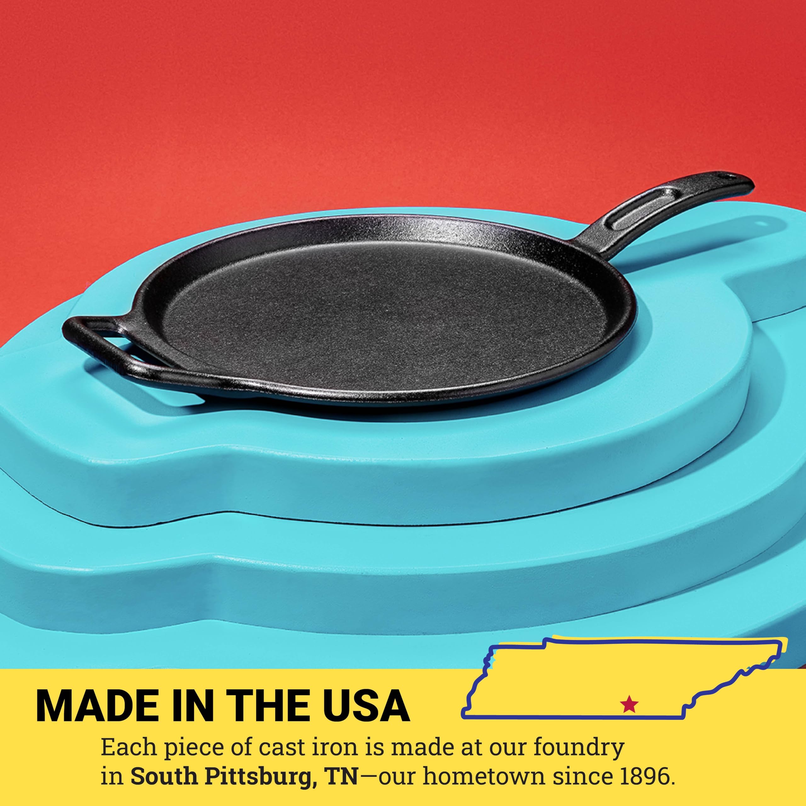 Lodge BOLD 12 Inch Seasoned Cast Iron Griddle Design-Forward Cookware product thumbnail 8