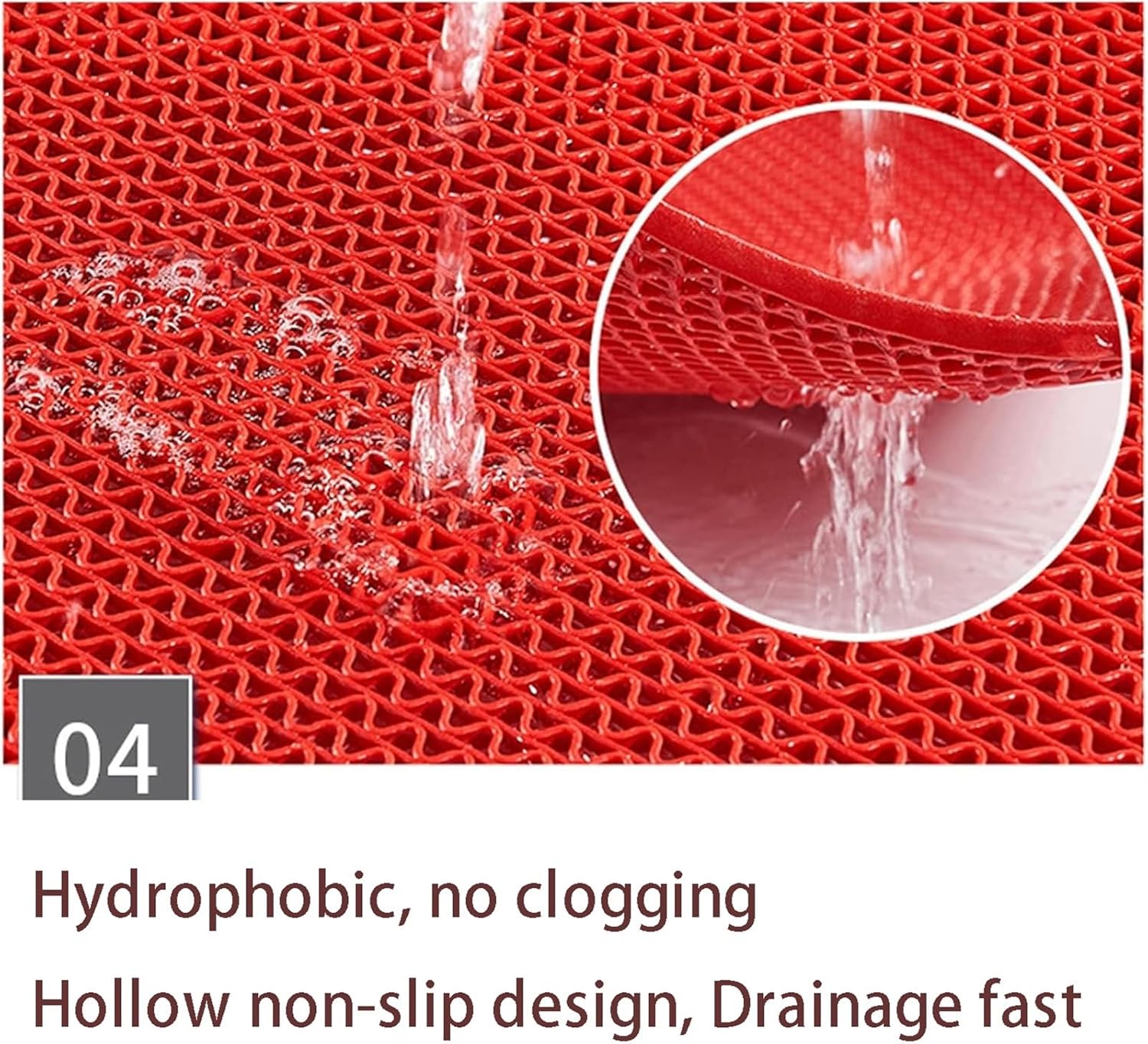 排水フロアマット 商業用ゴムマット 耐久性の高い滑り止めフロアマット スイミングプール シャワールーム バスルーム ガレージ キッチ