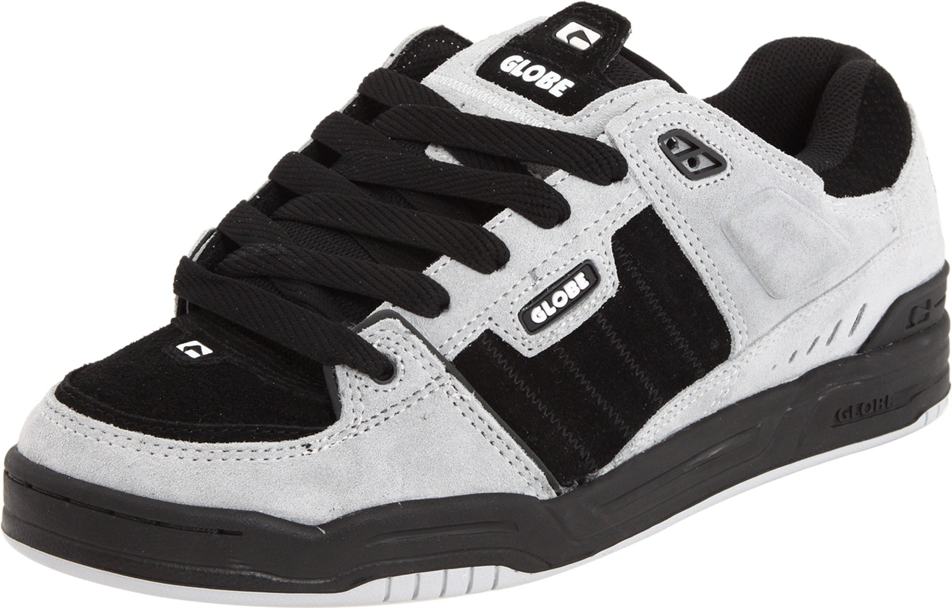 Globe Mens Fusion Skate Shoes, Silver/Grey/Black, 6.5 D (M) US