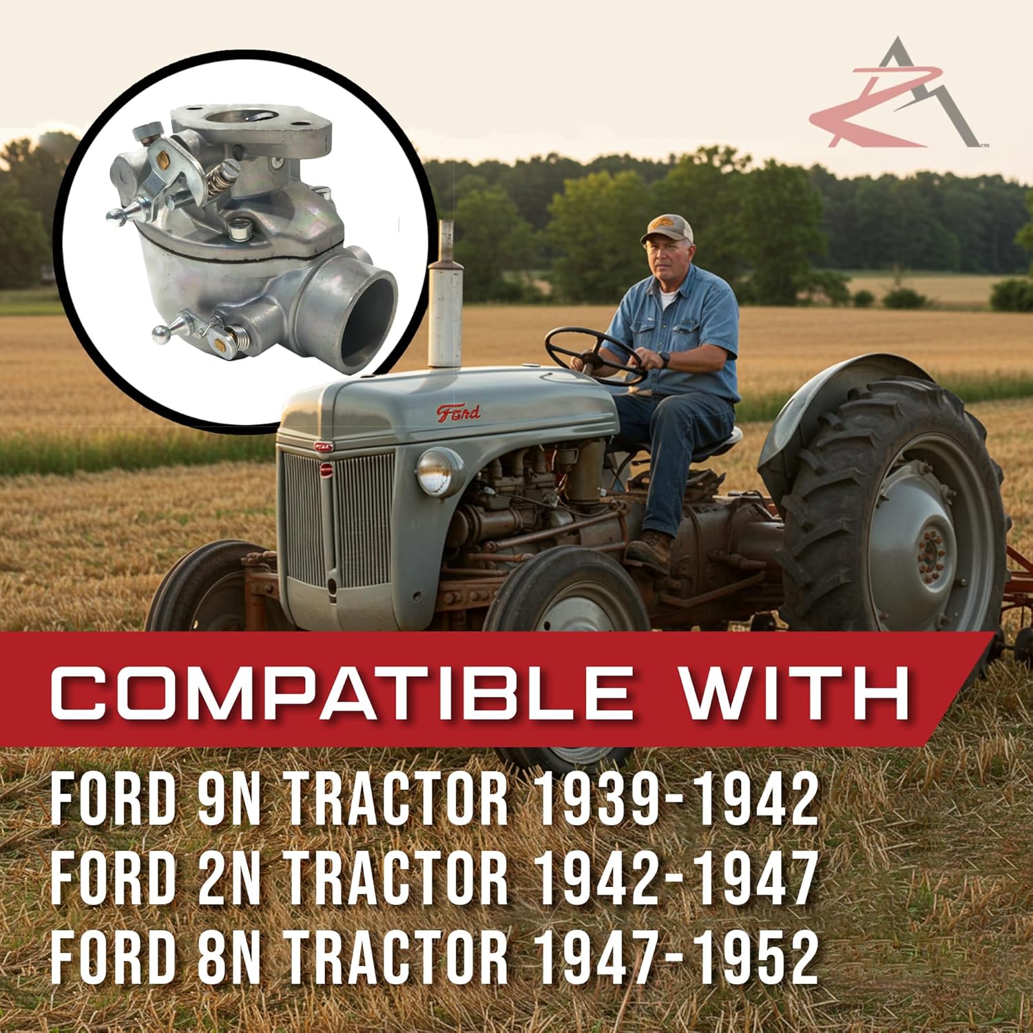 The ROP Shop Marvel Schebler TSX-33, TSX33, TSX-241A, TSX241A, TSX-241B, TSX241B, TSX-241C, TSX241C Carburetor Kit - for Ford 8N 9N 2N Tractors