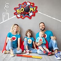 Vista 7 de Red Boom Party Piñata Cómic Book Hero Bundle Decoración de Cumpleaños Decoración de Piñatas para Juegos de Cumpleaños Temáticos Héroe Niñas Niños