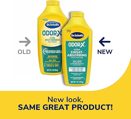 Miniatura 6 de Dr. Scholl's ODOR-X - Aerosol probiótico de olor para pies, 4 onzas  Elimina inmediatamente los peores olores y polvo para pies absorbente ultra