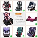 Sac de voyage pour siège auto, grand sac de couverture de voyage de siège auto avec résistance à la déchirure & Améliore le tissu de point, sac de vérification durable de porte pour avion, convient aux sièges auto convertibles, porte-bébé & Sièges d'appoint