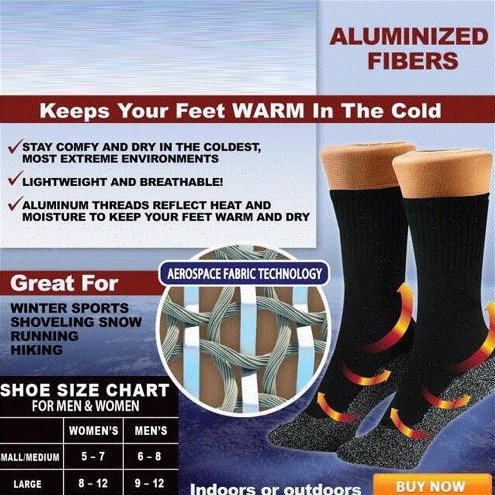 Calcetines térmicos autocalentables de invierno, suaves, elásticos, gruesos y antideslizantes, for hombre mujer, for esquí al aire libre, 5 o 10 pares Para Esquiar, Snowboard