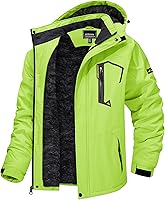 Vista 21 de TACVASEN Chaquetas de esquí de invierno para hombre, abrigos de forro polar resistentes al agua, chaqueta térmica aislada para snowboard, parka