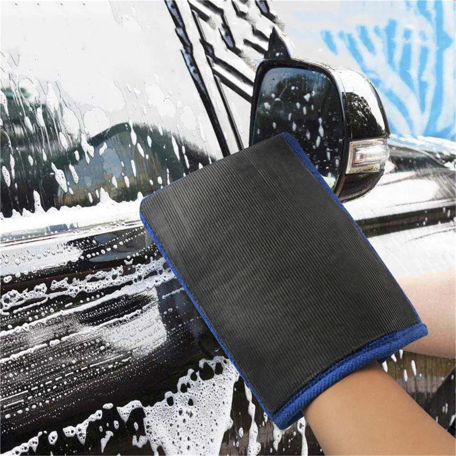 Design Clay Bar-Handschuh for Die Autowäsche | Mikrofaser-Handtuchpolster, Autopflege-Reinigungszubehör(Grey)