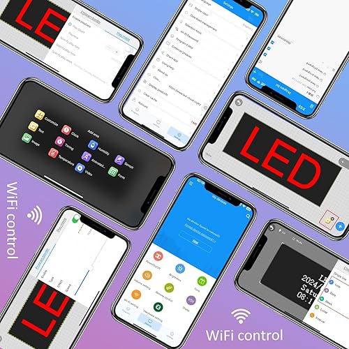 Miniatura 7 de P6 programable Led Sign Custom Scrolling Señales digitales al aire libre para empresas Pantalla de visualización Tablero de mensajes electrónicos